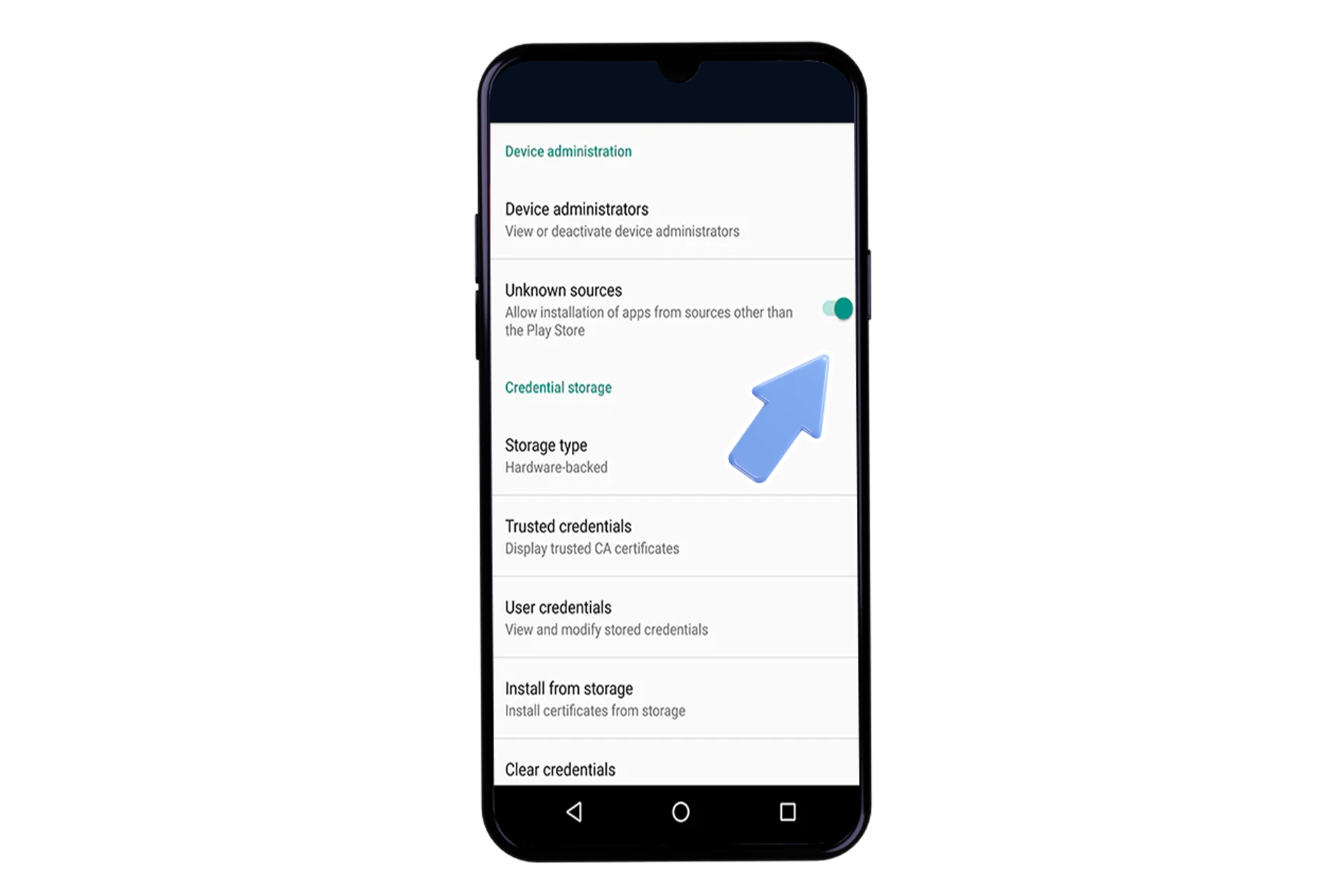 Change the settings of your smartphone to install 1win app.