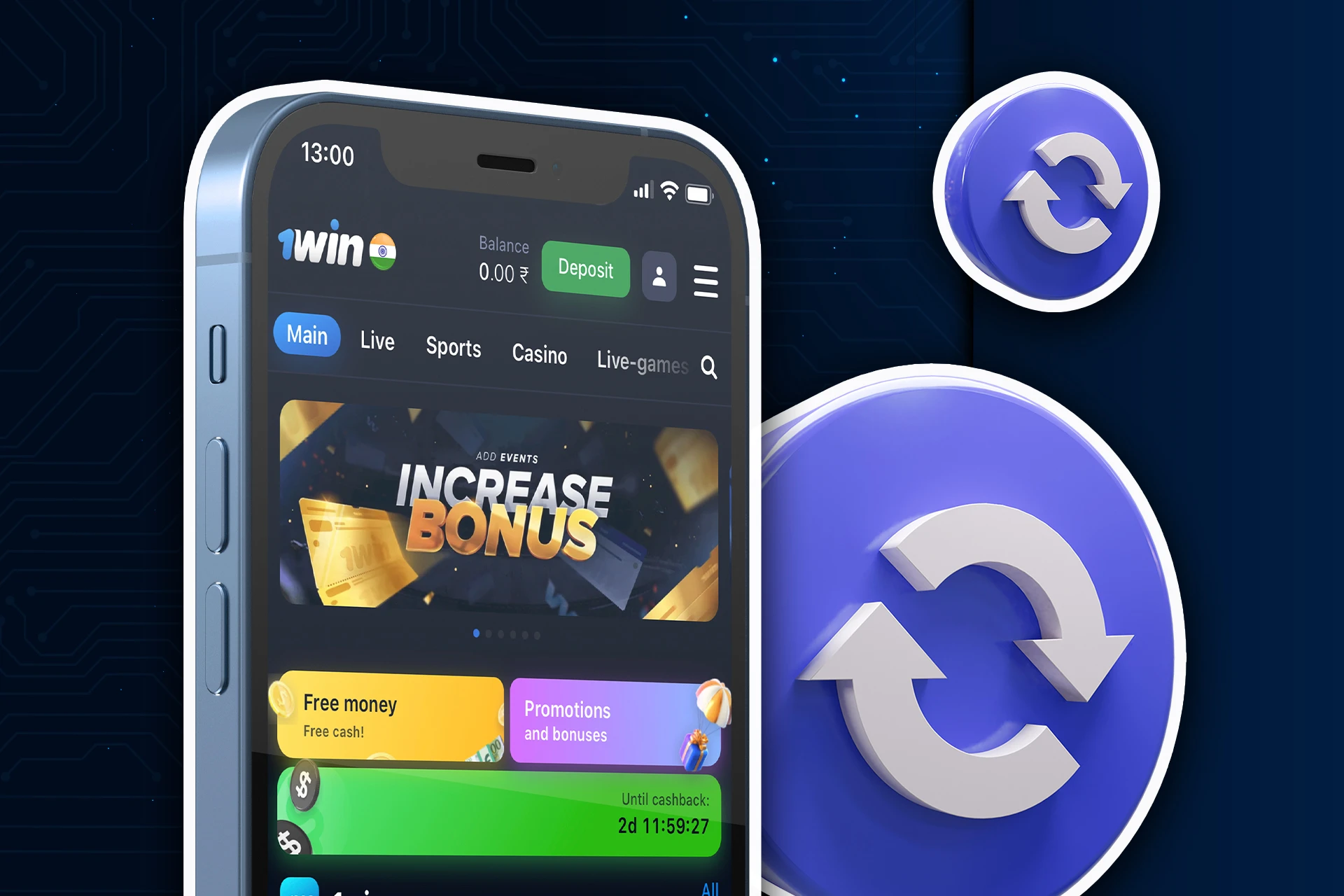 Keep the 1Win app updated to place bets with no interruptions.