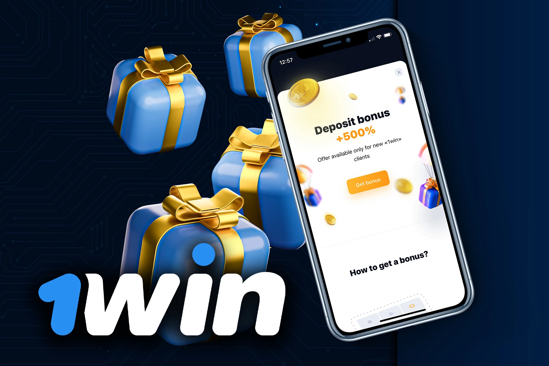 1Win app welcome bonus gives +500% to your first deposit up to 100,000.