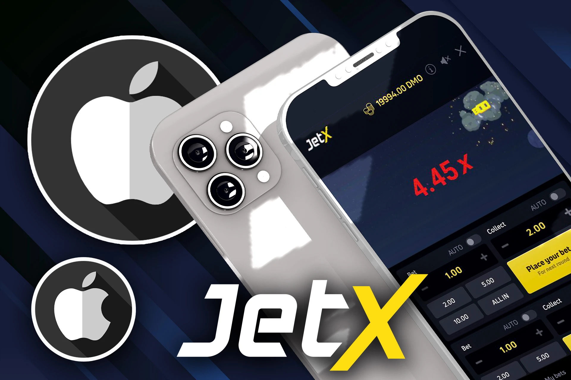 You can play JetX via the 1Win app on your iPhone.