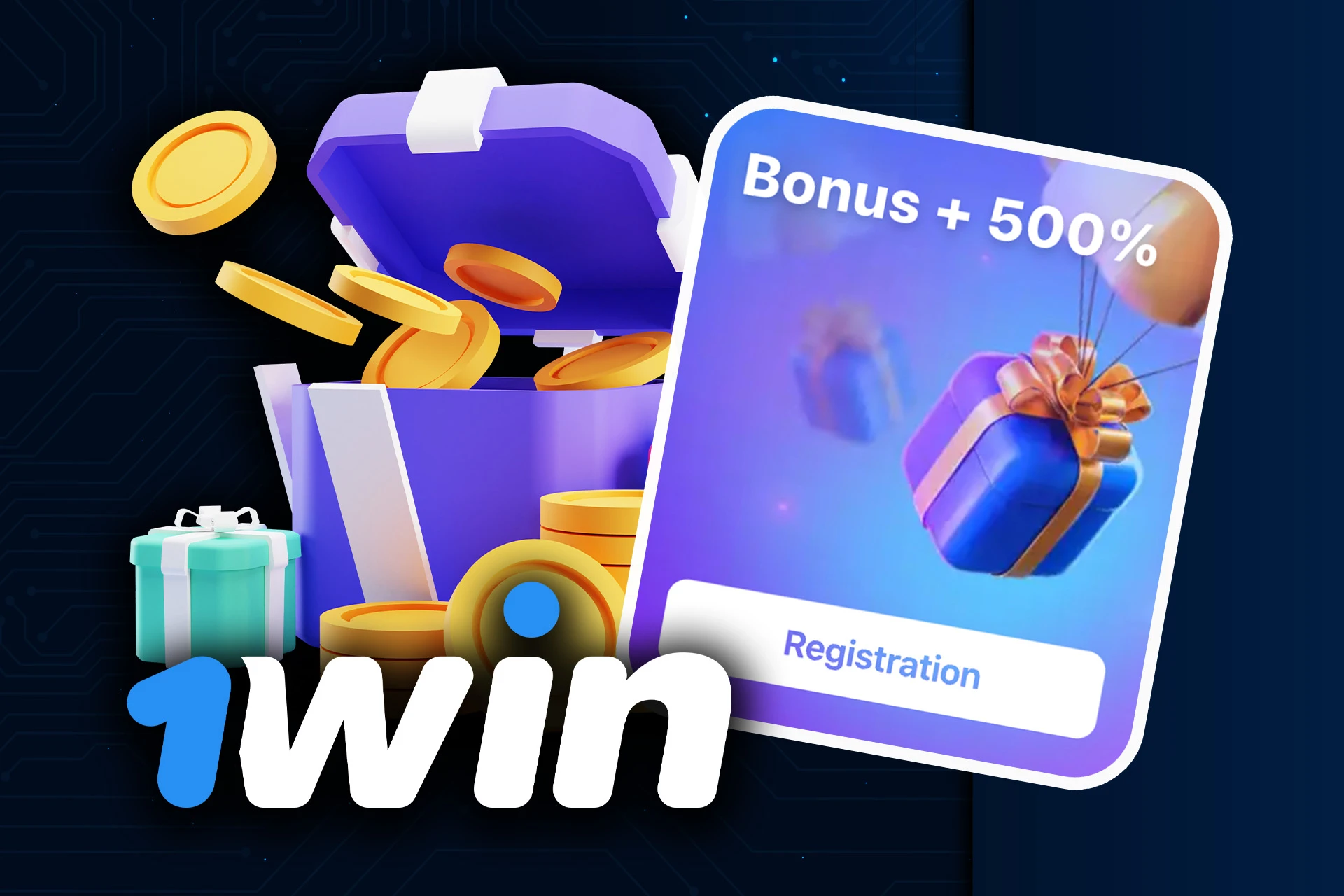 Get a generous 1Win welcome bonus after the first deposit.