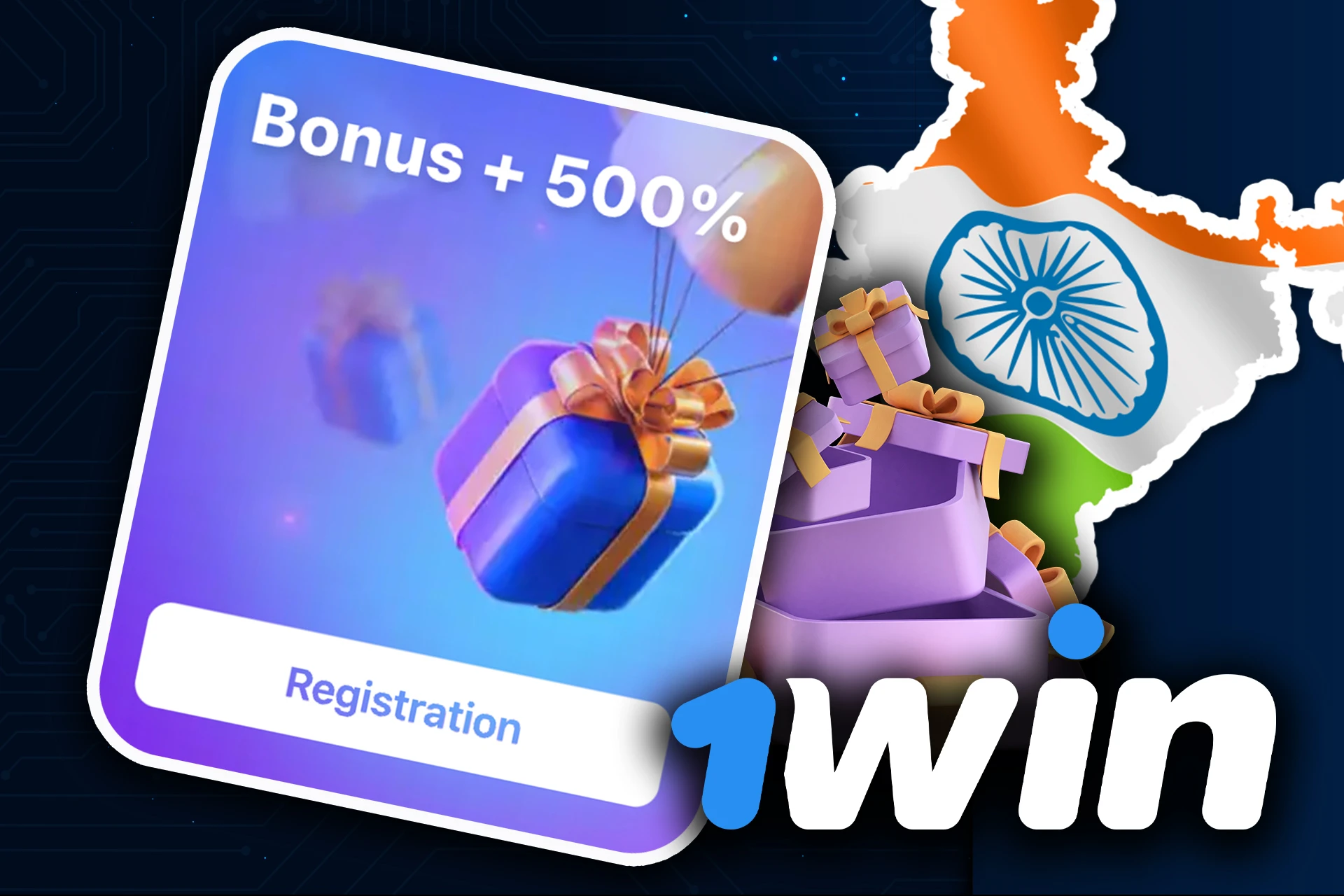 Check the bonuses that 1win promo code gives you after the registration.