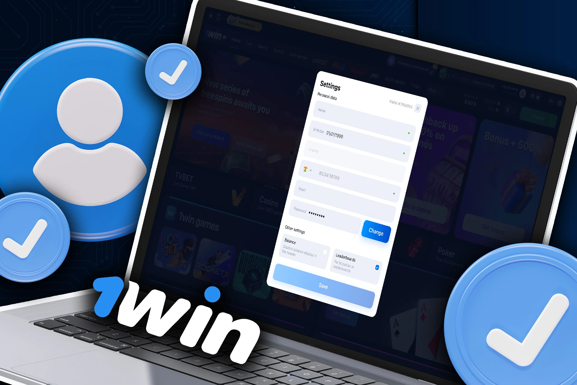 You should verify your account to withdraw money form 1Win.