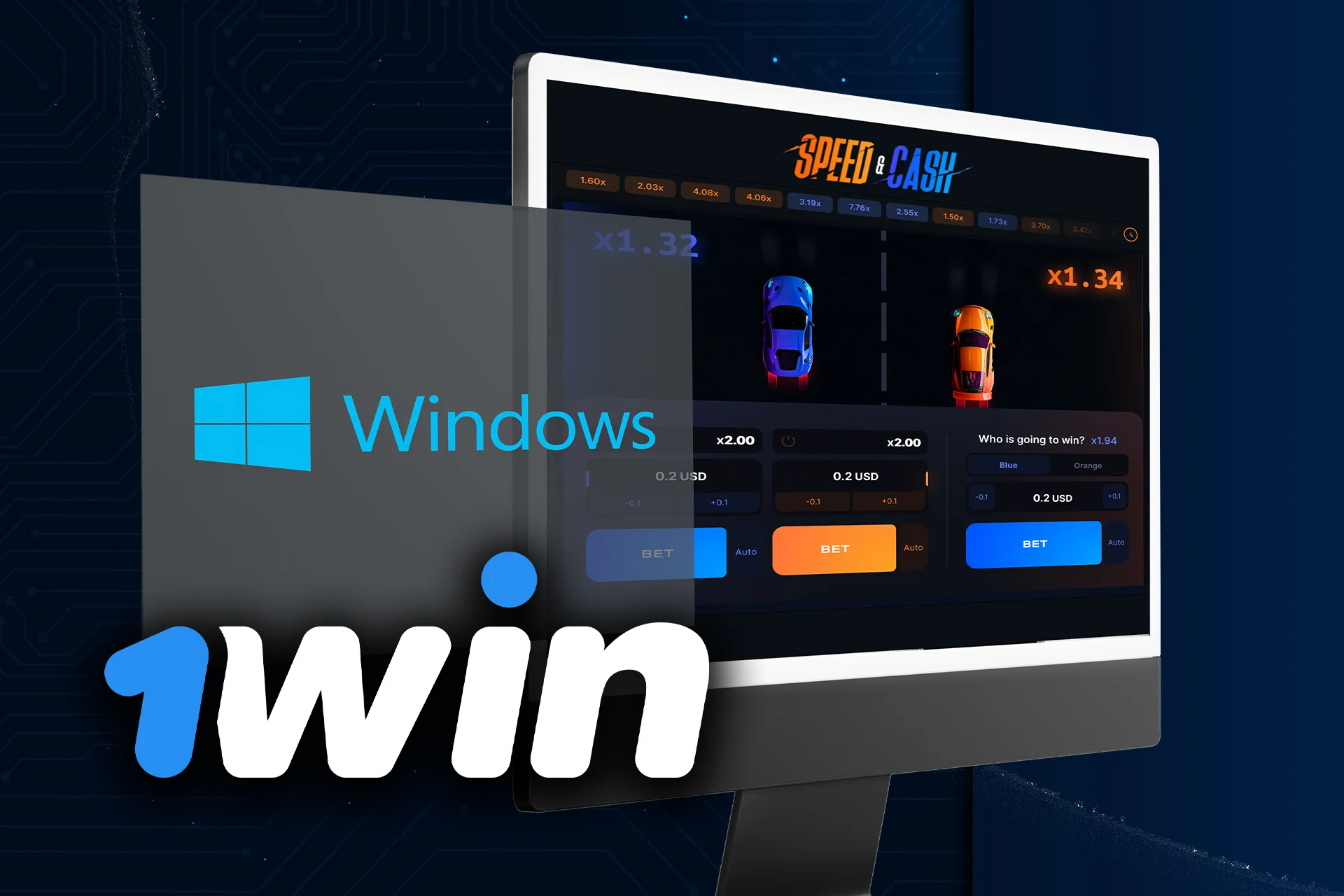 There is a desktop version of 1Win that you can install on your laptop.